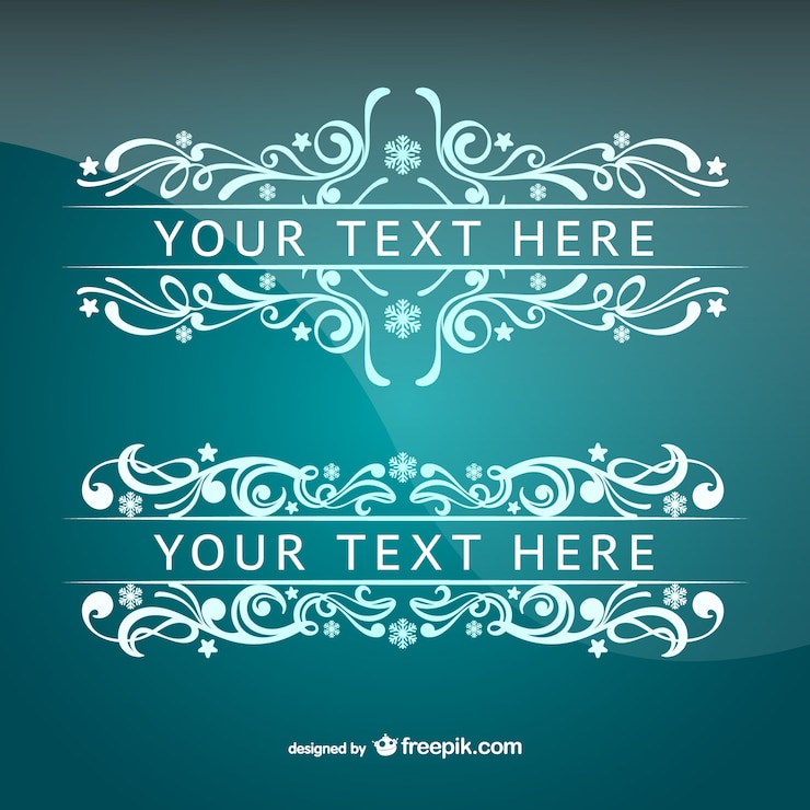 Vector Gratis paket templat ornamen