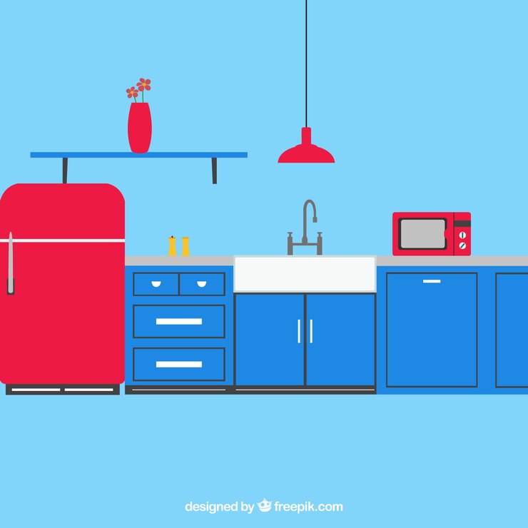 Vector Gratis paket vektor dapur yang indah