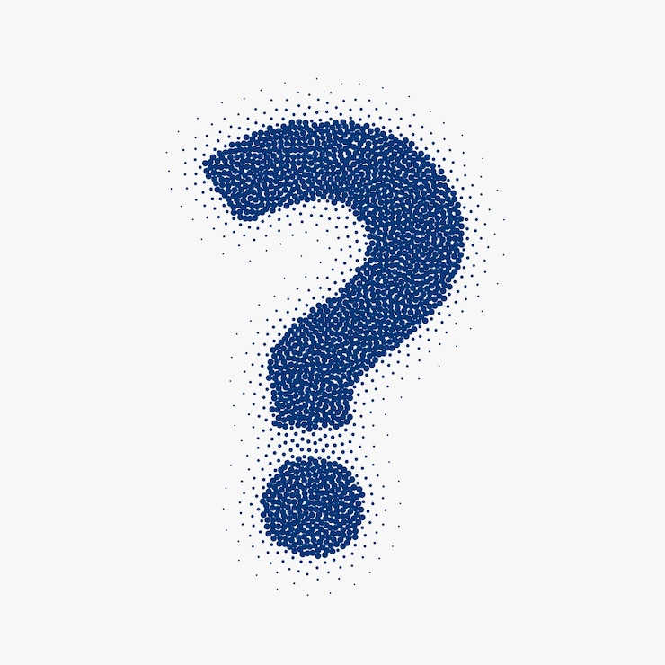 Vector Gratis particle style question mark sign background design