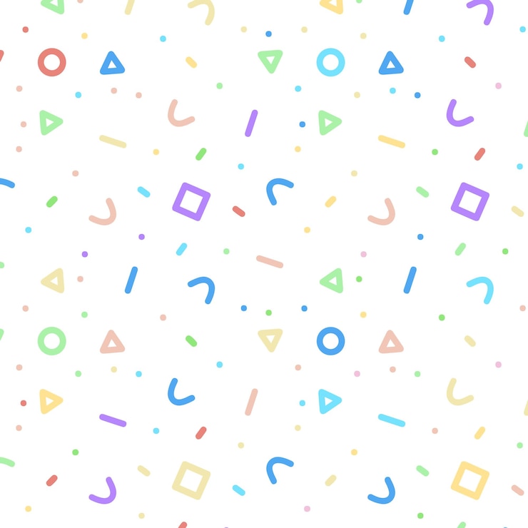 Vector Gratis pastel coloured memphis style pattern design