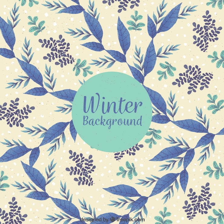 Vector Gratis patterned winter background