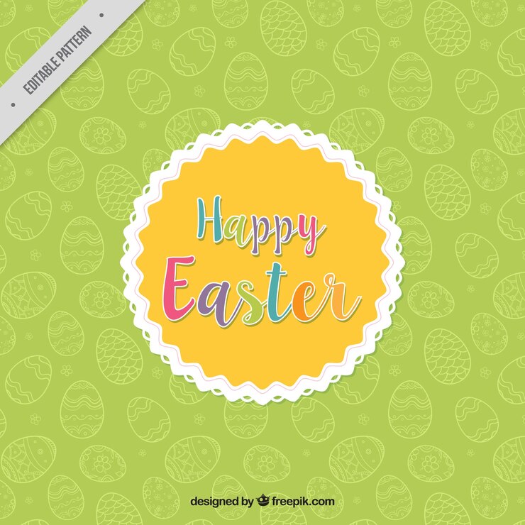 Vector Gratis patterns of easter egg sketches