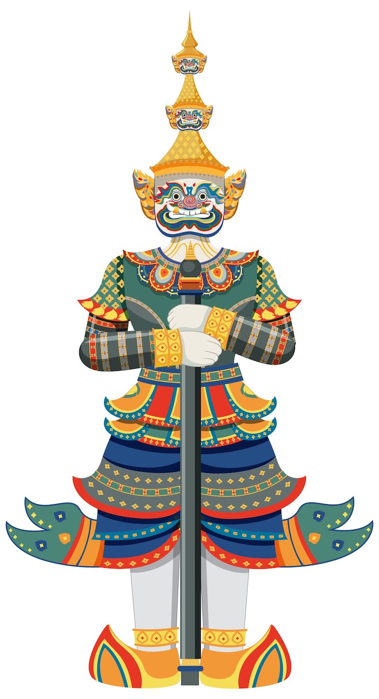 Vector Gratis patung raksasa thailand