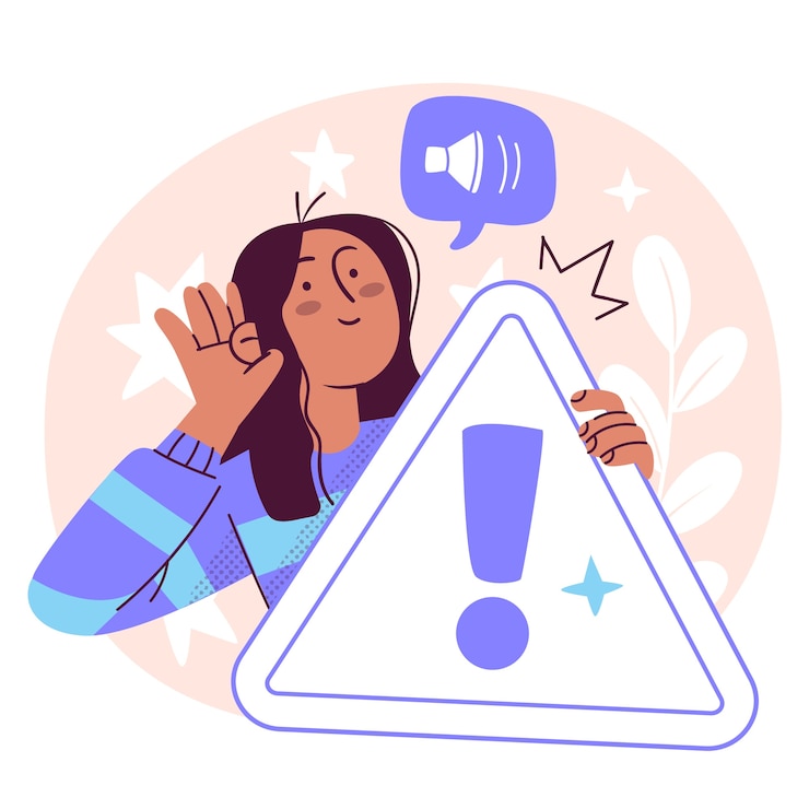 Vector Gratis pay attention concept illustration