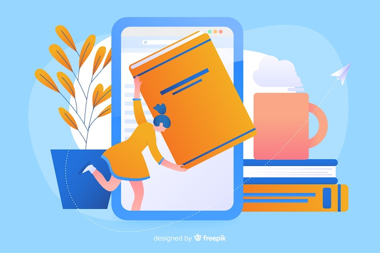 Vector Gratis pendidikan daring