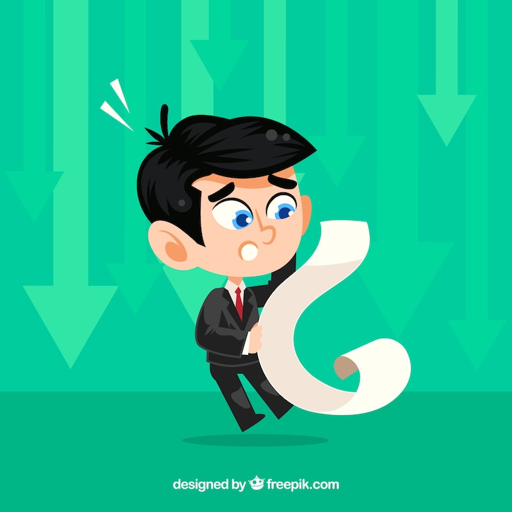 Vector Gratis pengusaha yang ketakutan
