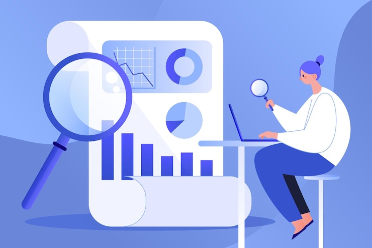 Vector Gratis penilaian kredit yang digambar tangan