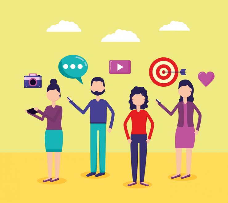 Vector Gratis people social media