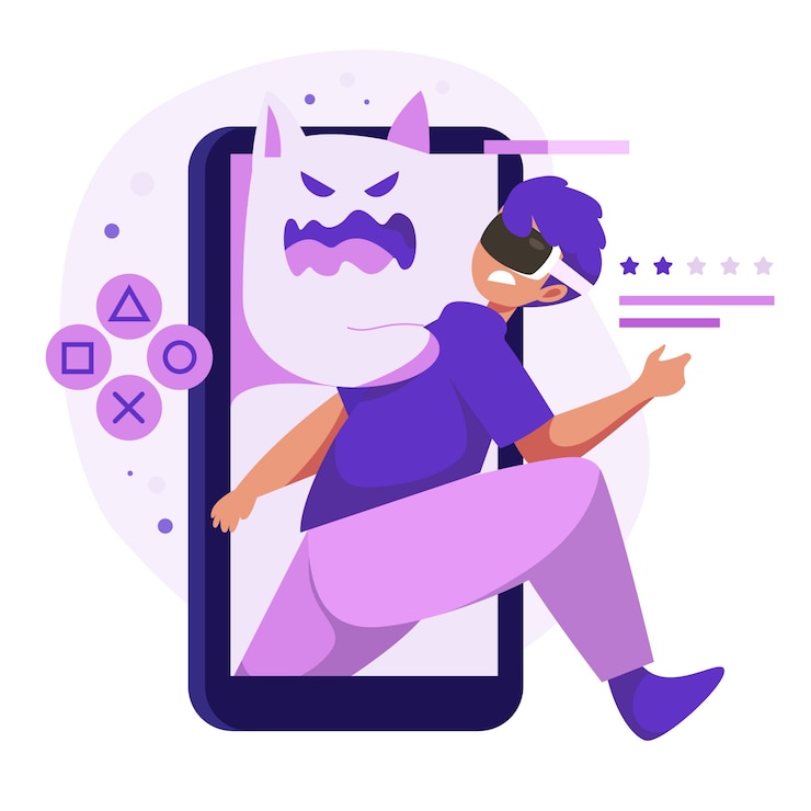 Vector Gratis people using augmented reality on smartphones