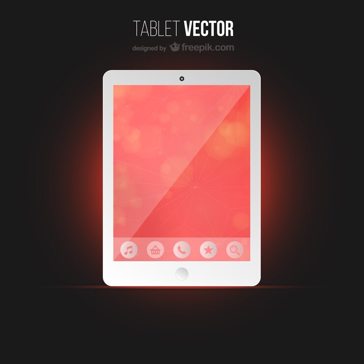 Vector Gratis perangkat tablet