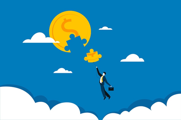 Vector Gratis perusahaan bisnis membutuhkan investor untuk meningkatkan modal untuk mengembangkan perusahaan agar tumbuh dan sukses