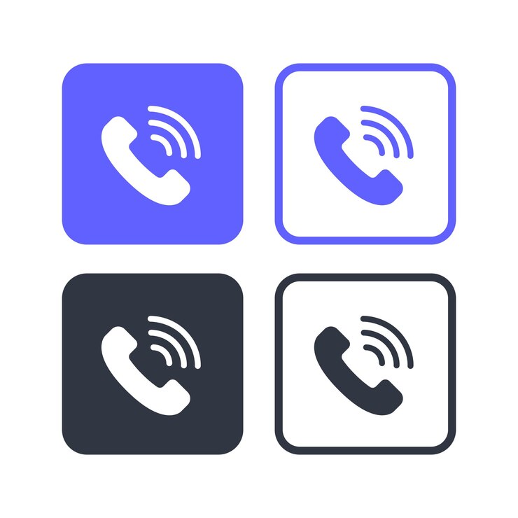 Vector Gratis phone call squares set