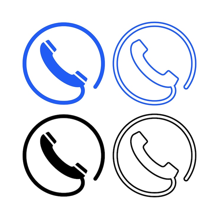 Vector Gratis phone with phone line