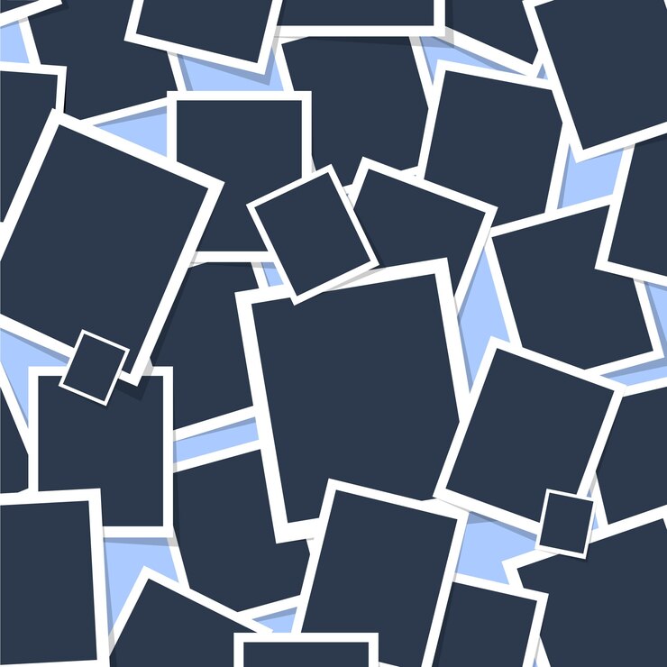 Vector Gratis photo frame seamless pattern 