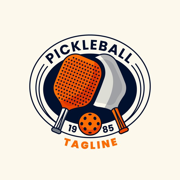 Vector Gratis pickleball  logo template