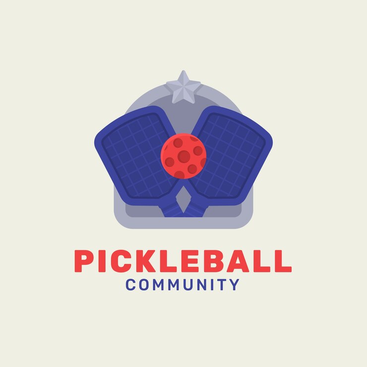 Vector Gratis pickleball  logo template