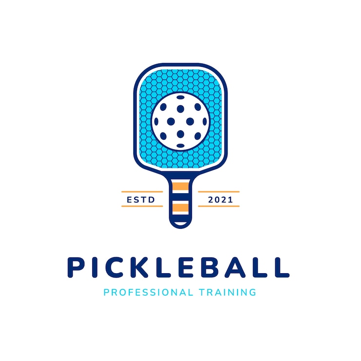 Vector Gratis pickleball  logo template