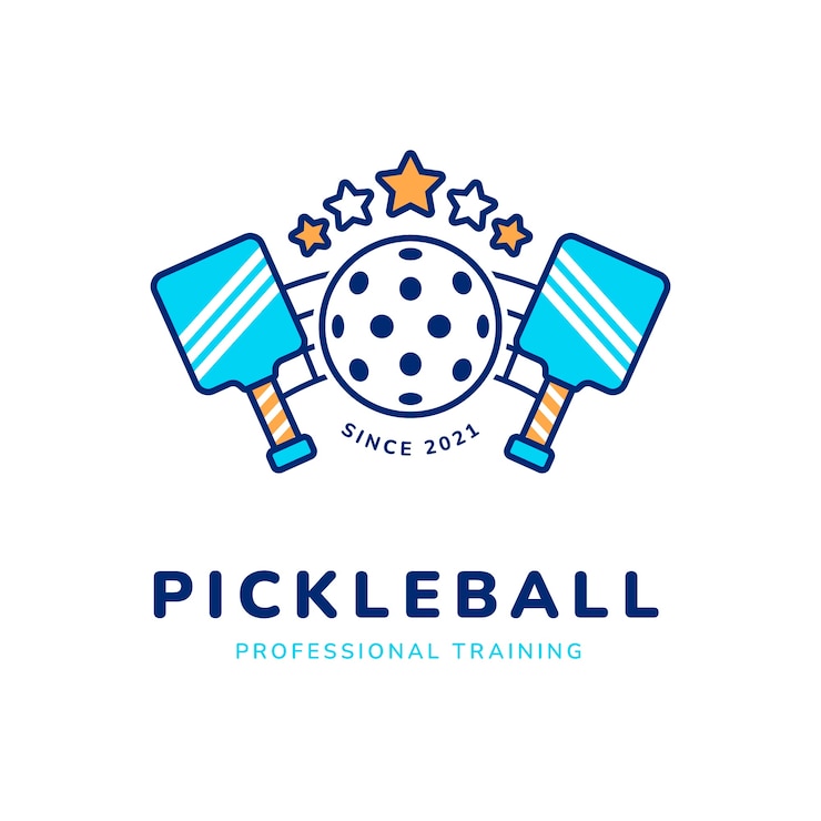 Vector Gratis pickleball  logo template