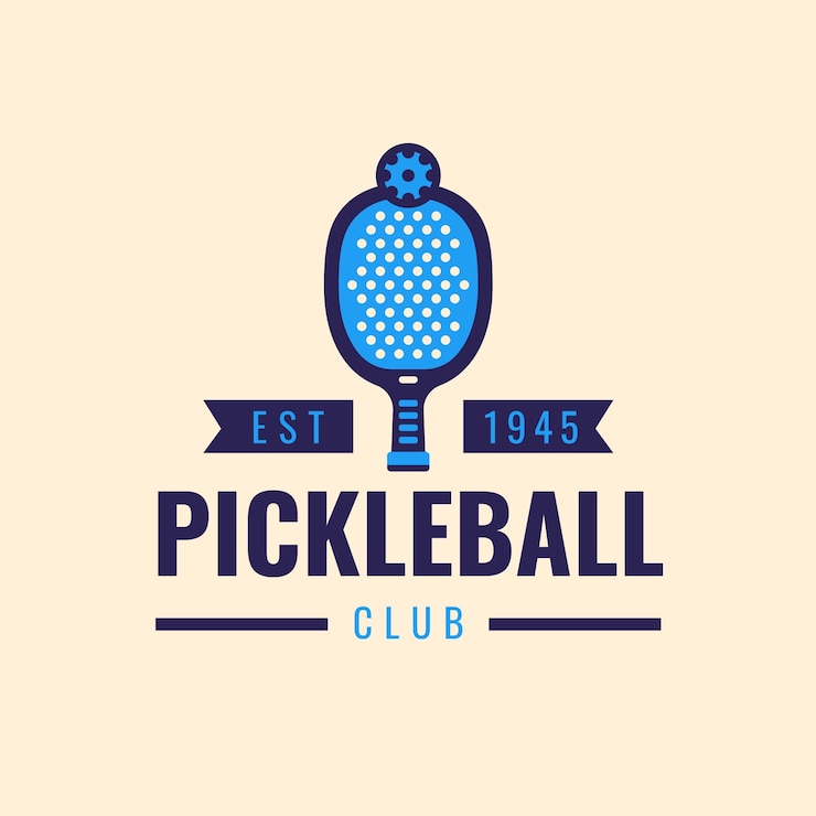 Vector Gratis pickleball  logo template