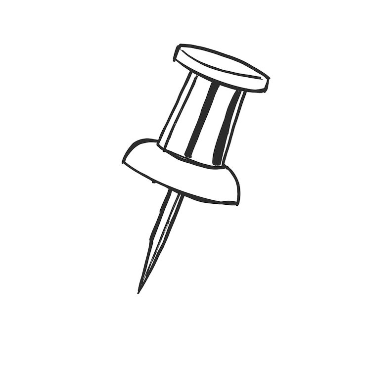 Vector Gratis pin doodle