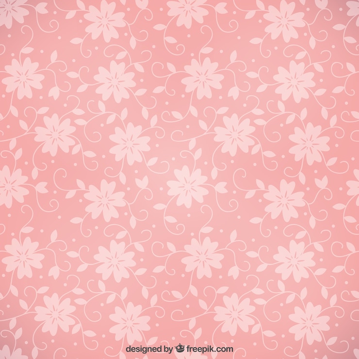 Vector Gratis pink floral pattern 