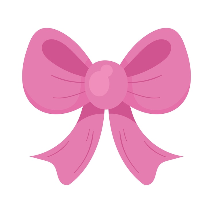 Vector Gratis pink ribbon bow