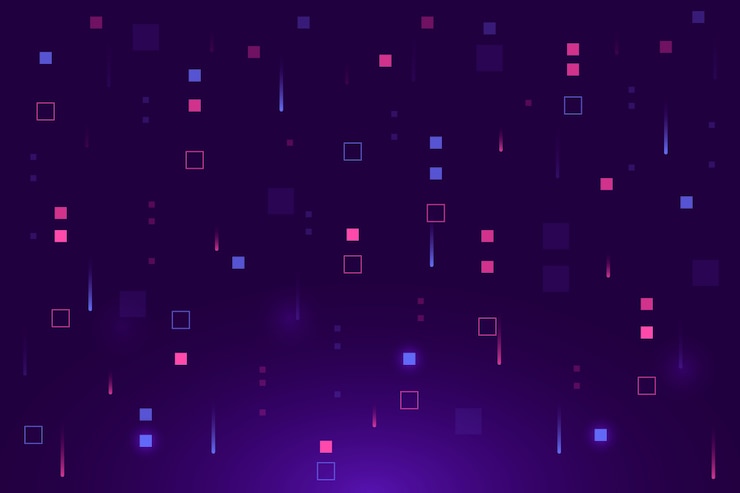 Vector Gratis pixel rain abstract background