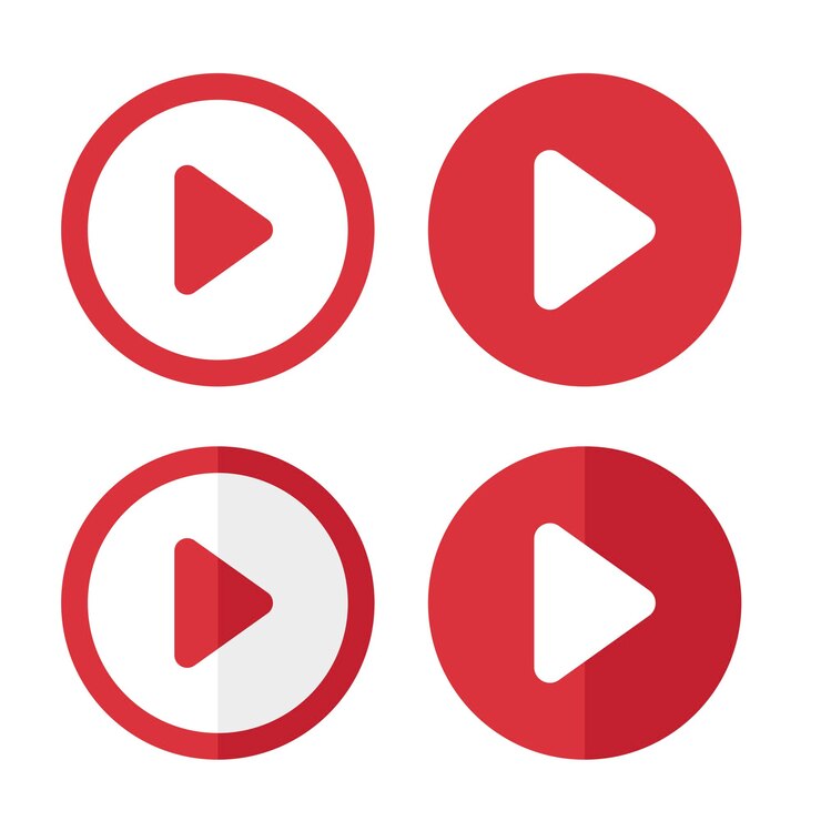 Vector Gratis play buttons two styles