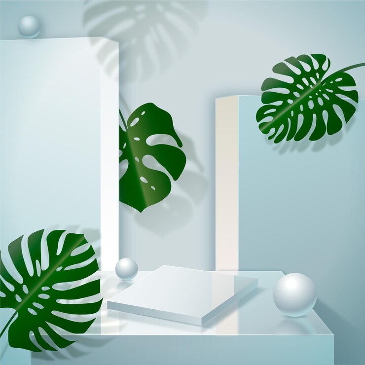 Vector Gratis podium 3d realistis dalam warna pastel