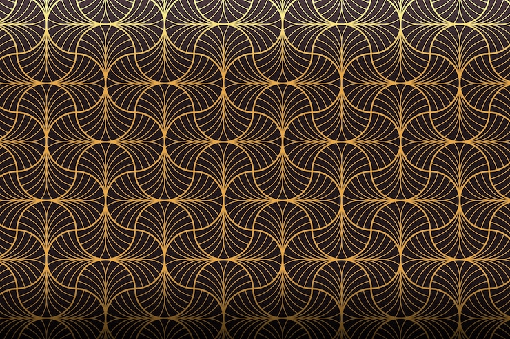 Vector Gratis pola art deco gradien