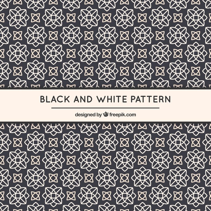 Vector Gratis pola bunga geometris