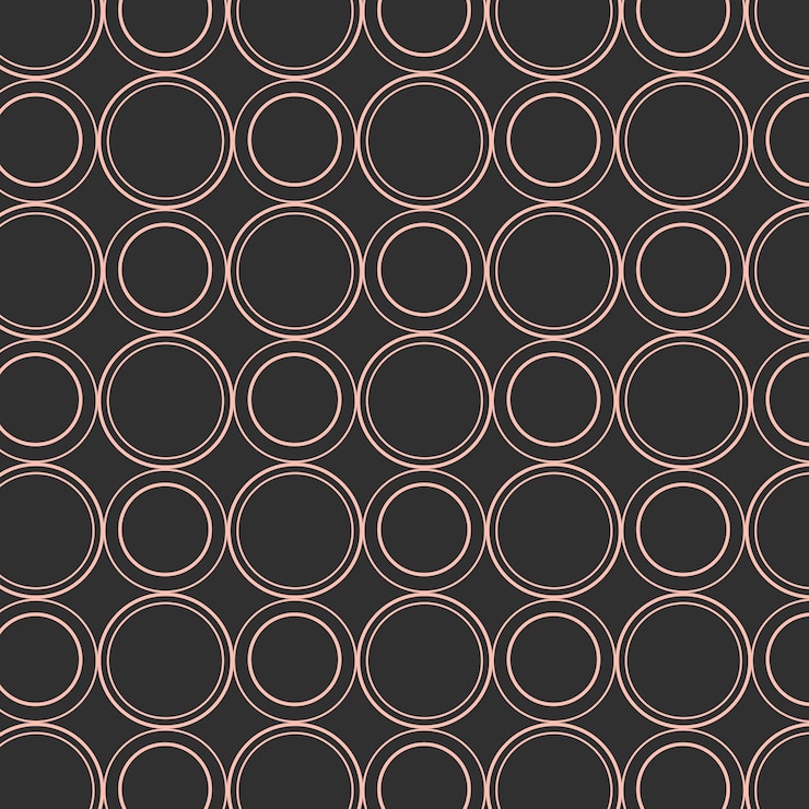 Vector Gratis pola geometris bulat tanpa batas
