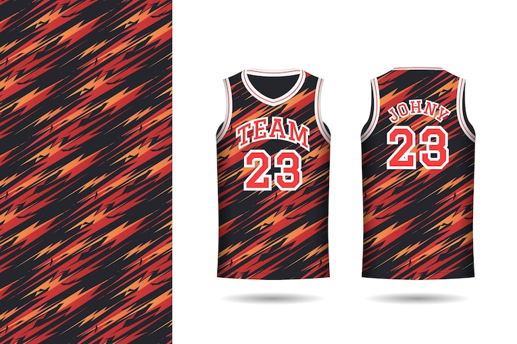 Vector Gratis pola jersey basket gradien