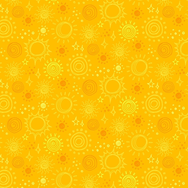 Vector Gratis pola matahari digambar tangan