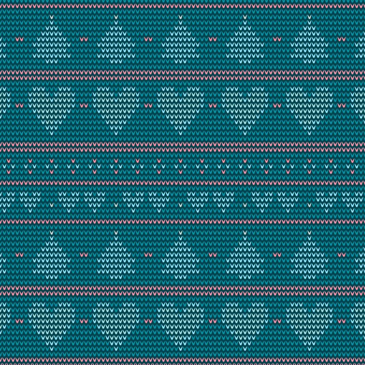 Vector Gratis pola rajutan natal yang indah