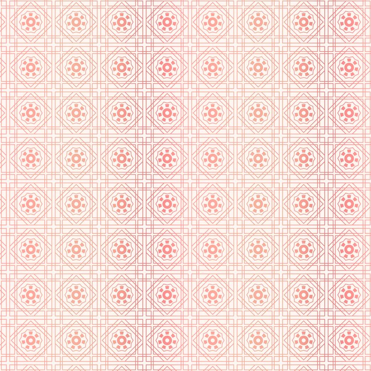 Vector Gratis pola seni rose gold dekoratif