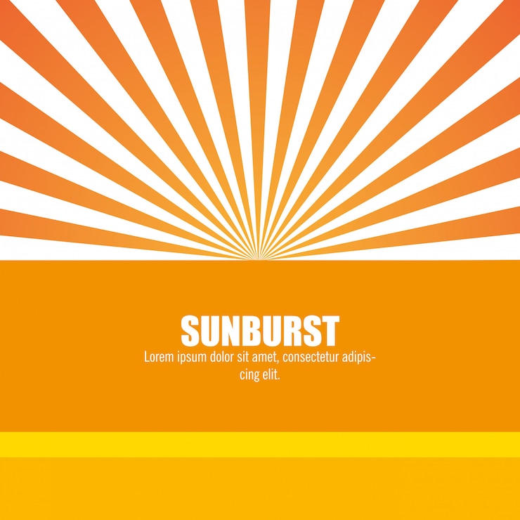 Vector Gratis pola sunburst