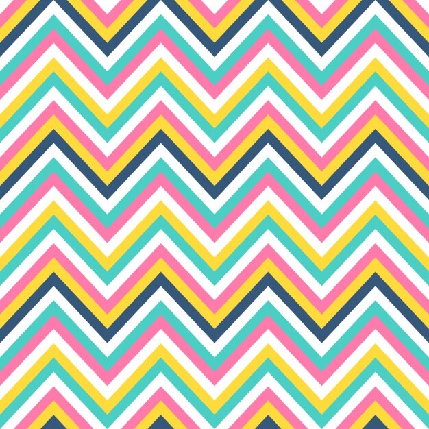 Vector Gratis pola zig zag berwarna