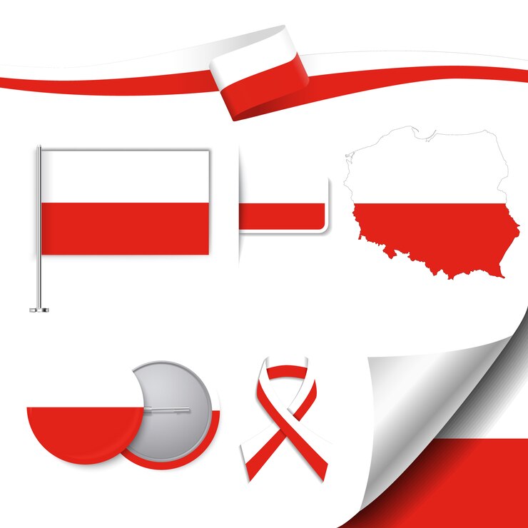 Vector Gratis poland representative elements collection