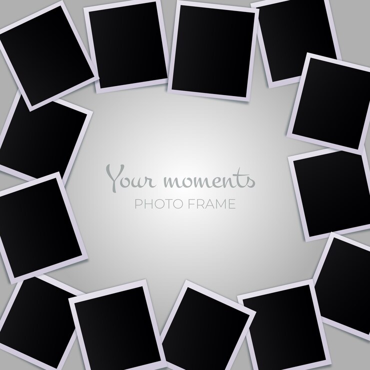 Vector Gratis polaroid picture collection