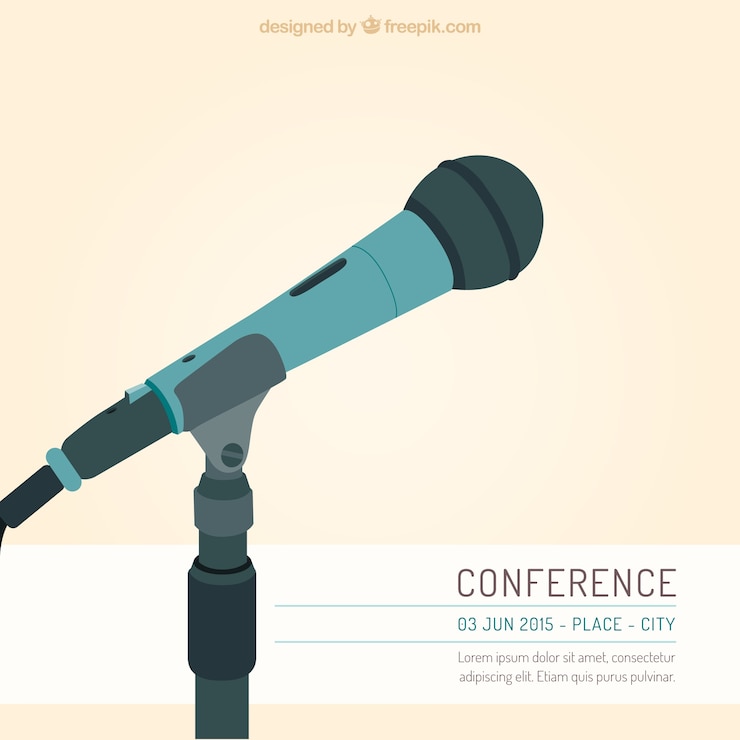 Vector Gratis poster konferensi