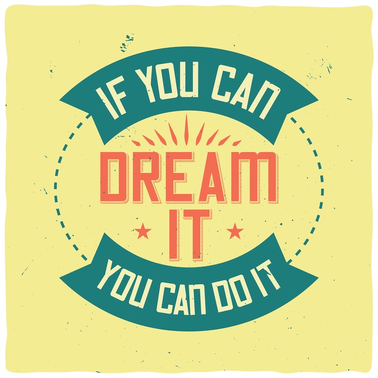Vector Gratis poster motivasi dengan kutipan inspirasional