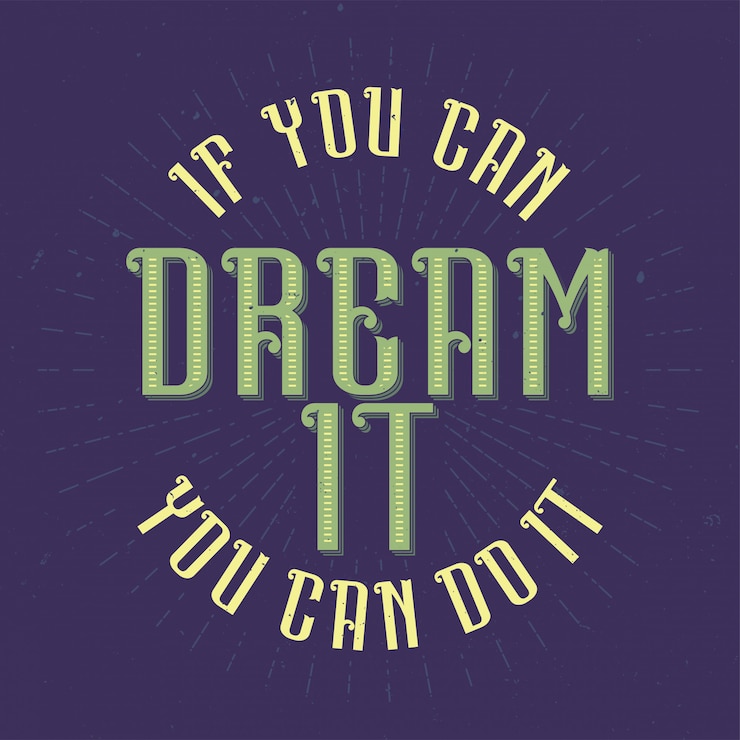 Vector Gratis poster motivasi. desain kutipan inspirasional.