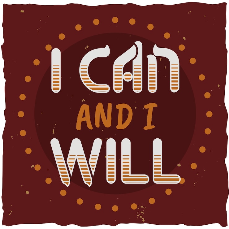 Vector Gratis poster motivasi. desain kutipan inspirasional.