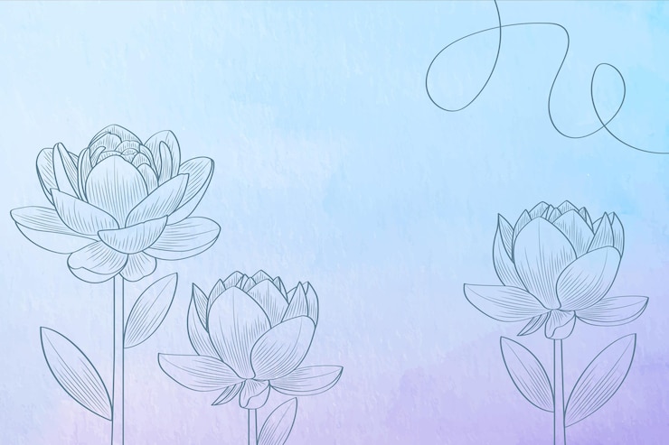 Vector Gratis powder pastel with hand drawn elements - background