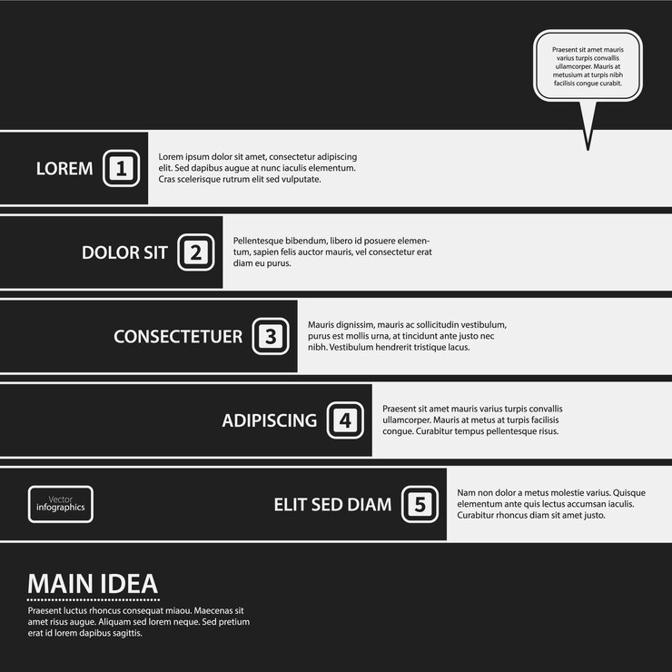 Vector Gratis powerpoint presentation black and white desig