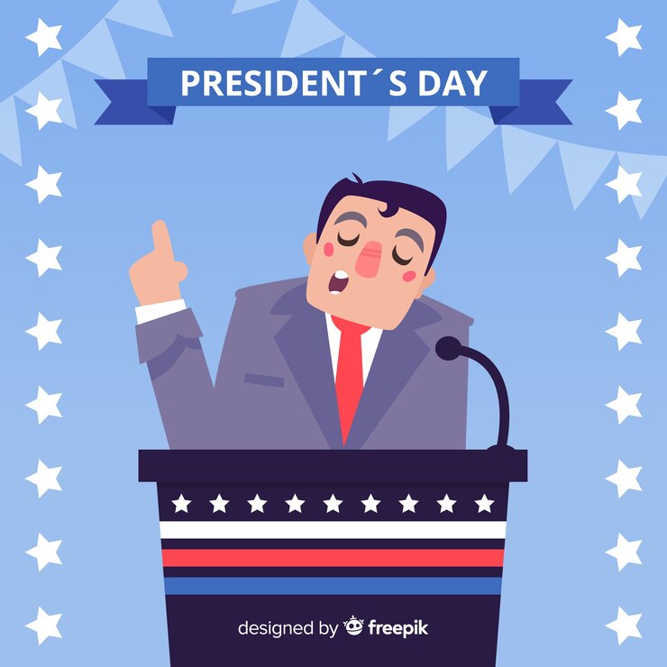 Vector Gratis president speech background