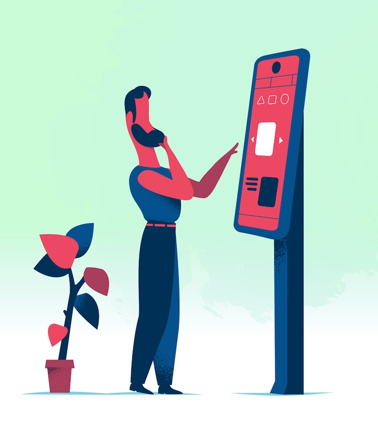Vector Gratis pria memilih tanaman
