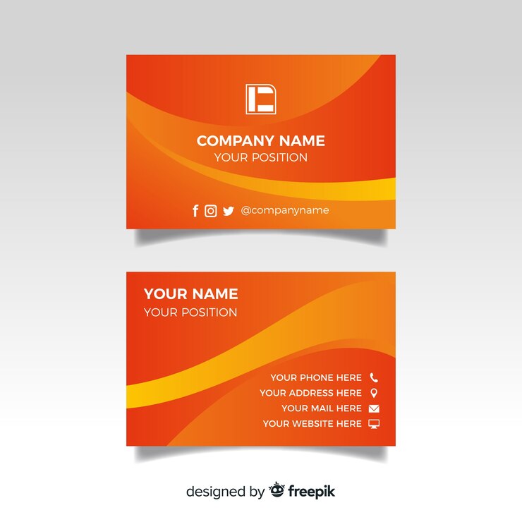 Vector Gratis professional abstract business card template