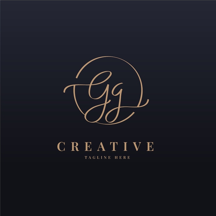 Vector Gratis professional gg logotype template